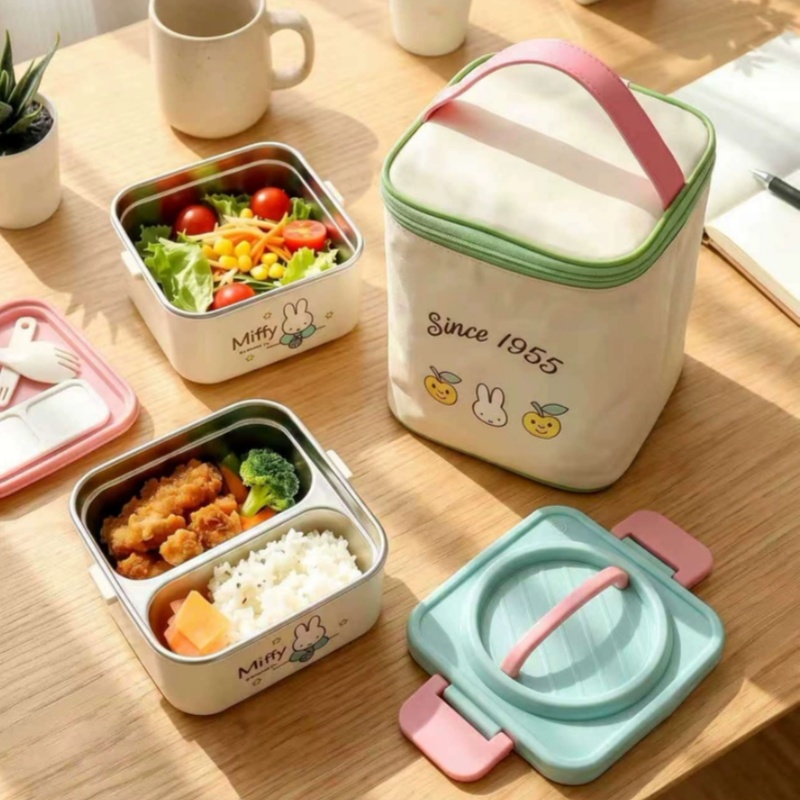 Meal Prep No Microwave - صندوق غداء ميفي من الفولاذ المقاوم