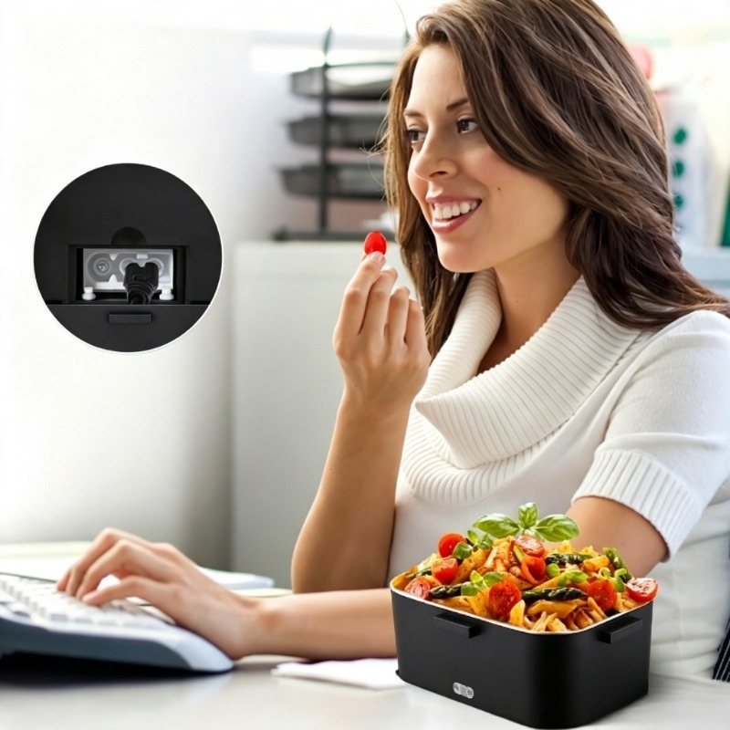 Meal Prep Microwave - صندوق غداء كهربائي مُدفأ 110 فولت