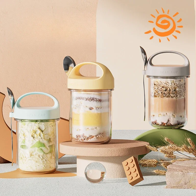 Meal Prep Yogurt Containers - 420 مللي أكواب الإفطار الجديدة دقيق