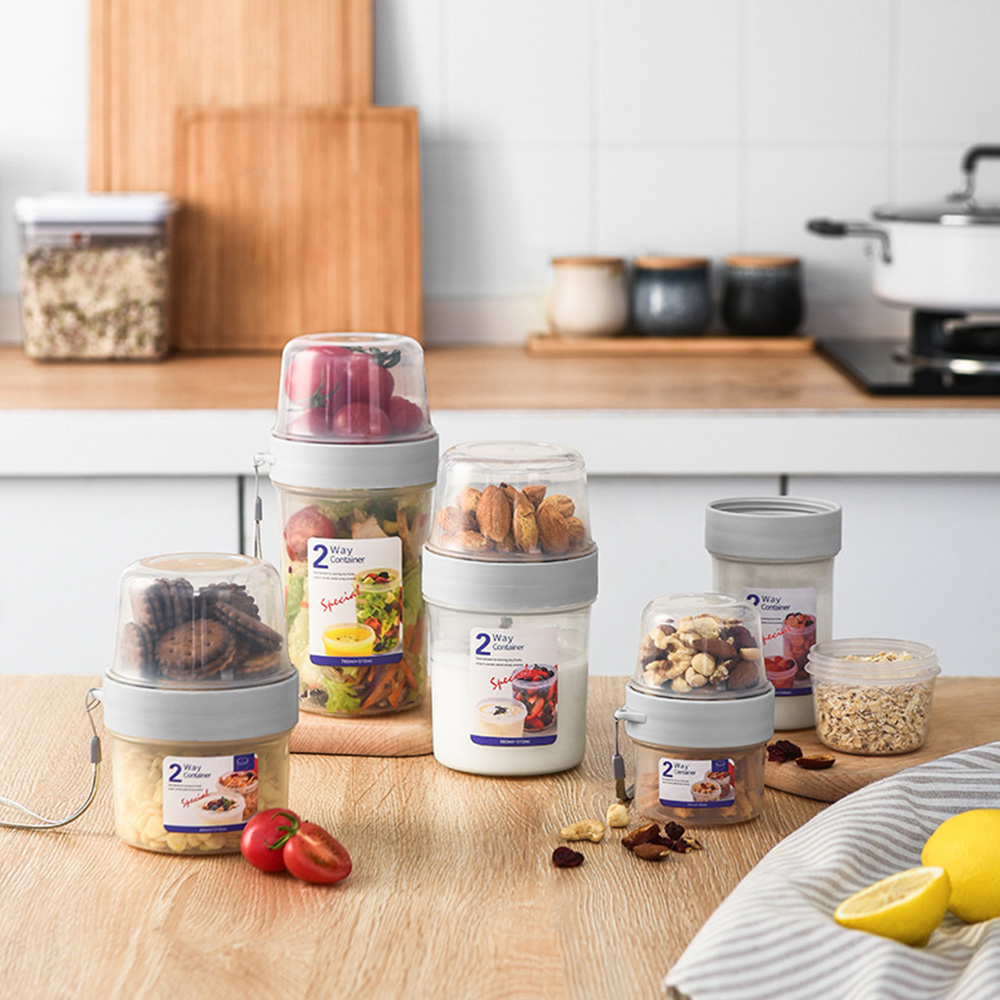 Meal Prep Yogurt Containers - صندوق غداء محمول للحبوب والوجبات الخفيفة