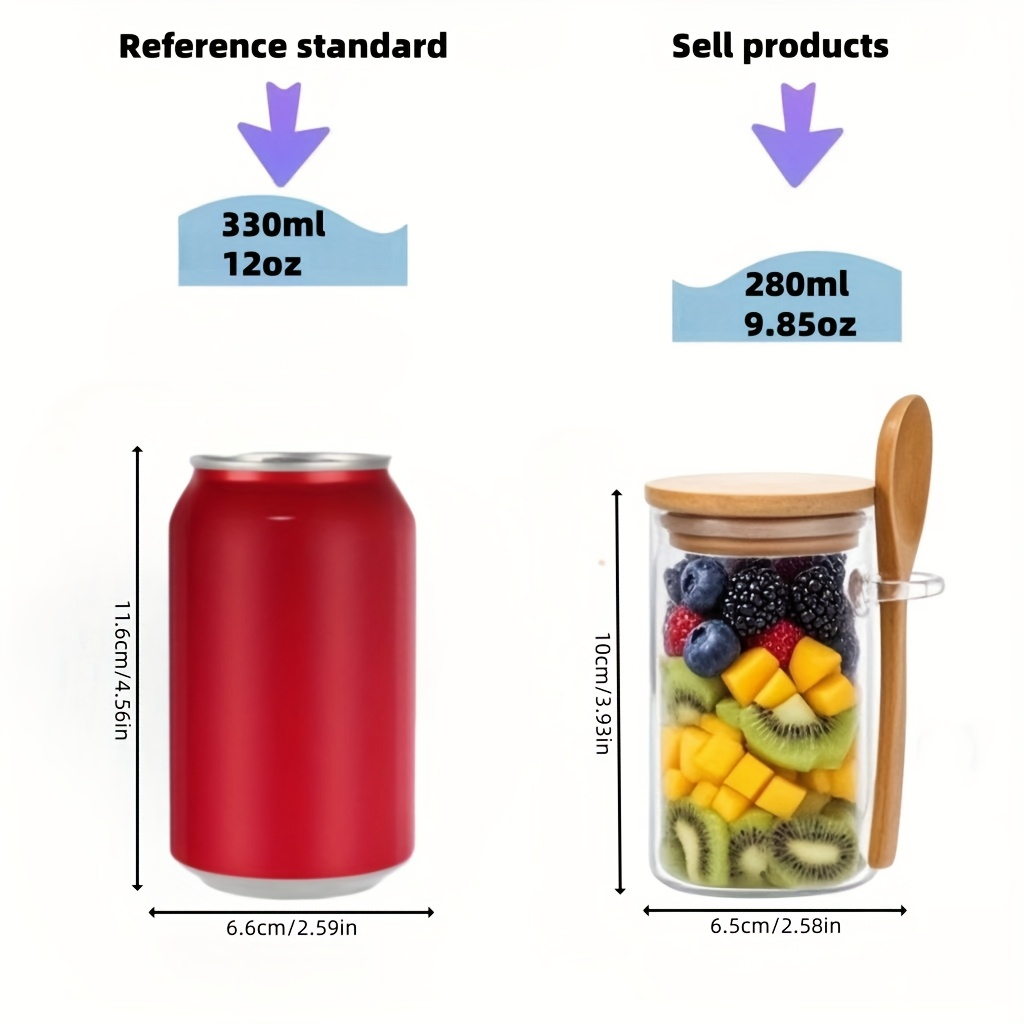 4/8/12 قطعة، أكواب إفطار الشوف - مراجعة Meal Prep Yogurt Containers وسعره