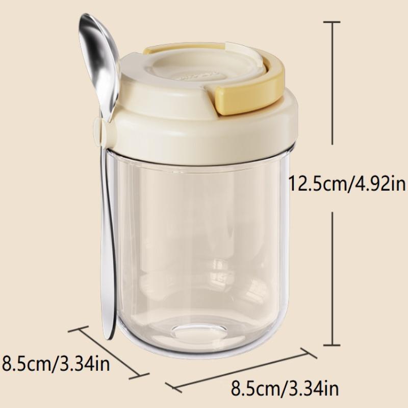 كوب إفطار محمول للشوفان والحبو - مراجعة Meal Prep Yogurt Containers وسعره