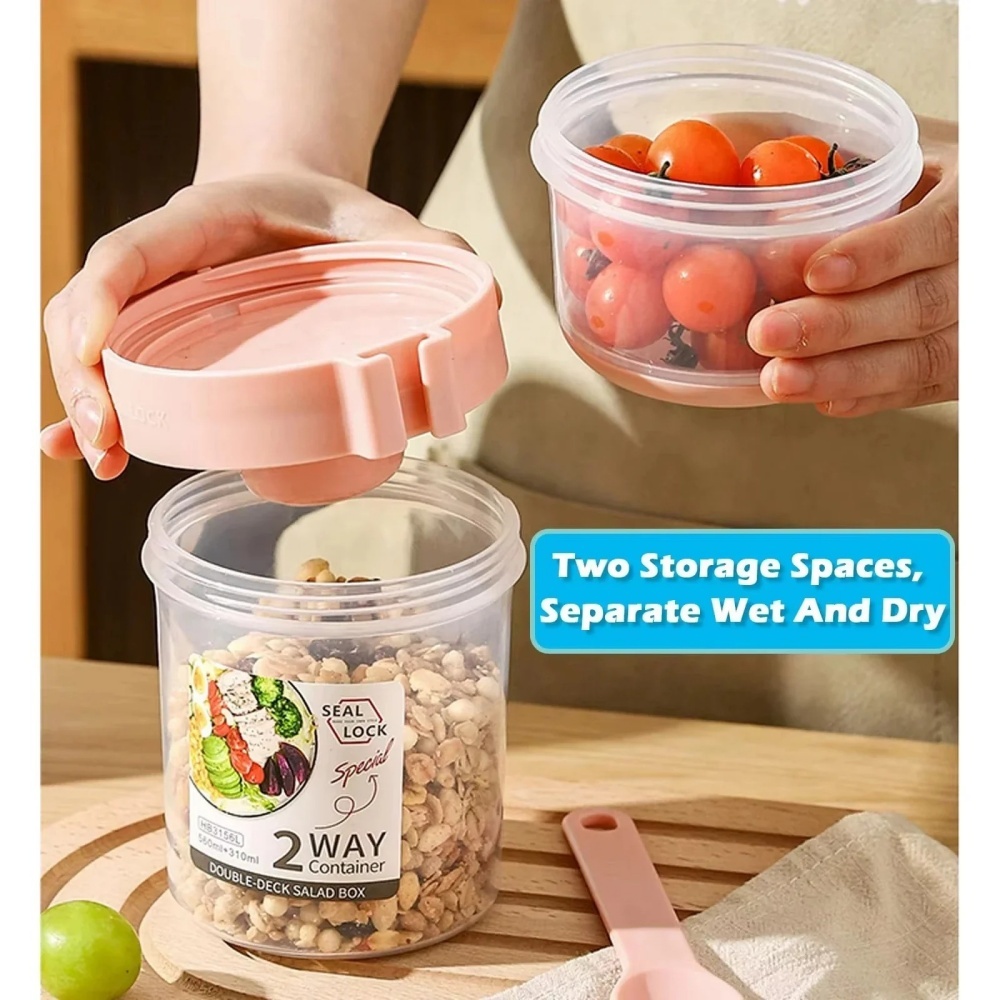 المحمولة كوب للسلطة الإفطار كو - مراجعة Meal Prep Yogurt Containers وسعره