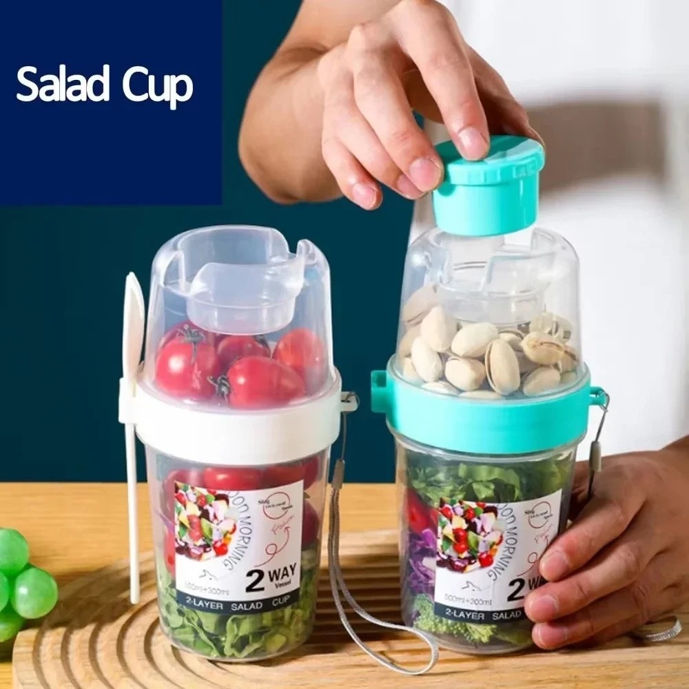 المحمولة كوب للسلطة الإفطار كو - مراجعة Meal Prep Yogurt Containers وسعره