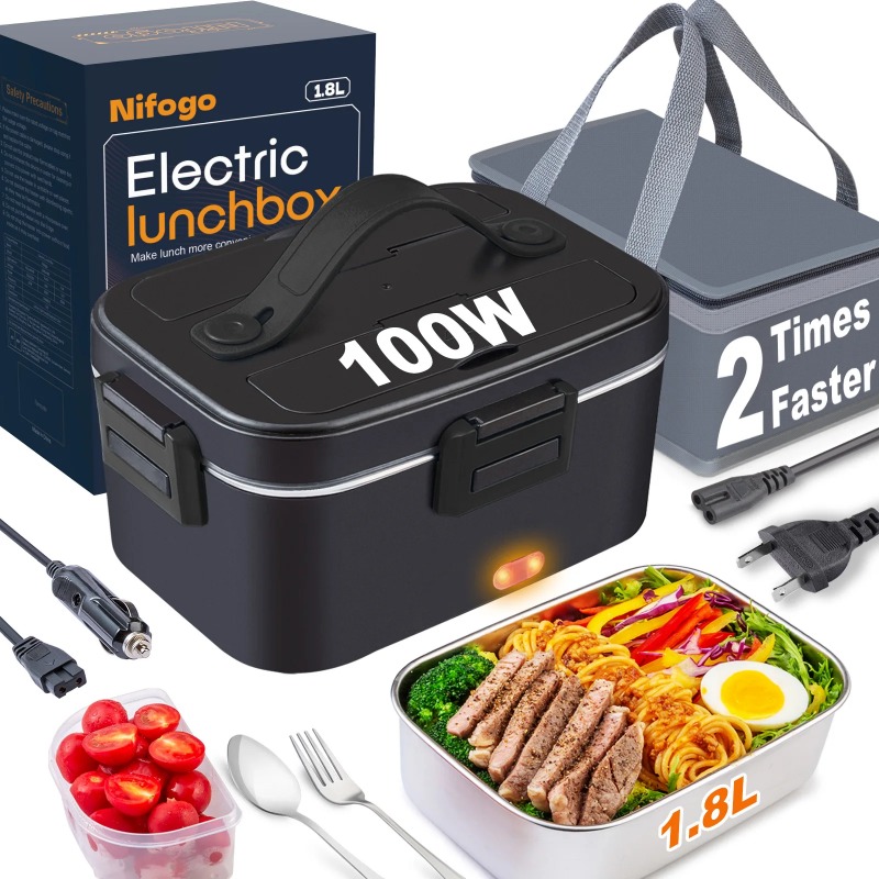 صندوق غداء كهربائي مُدفأ 110 ف - مراجعة Meal Prep Microwave وسعره