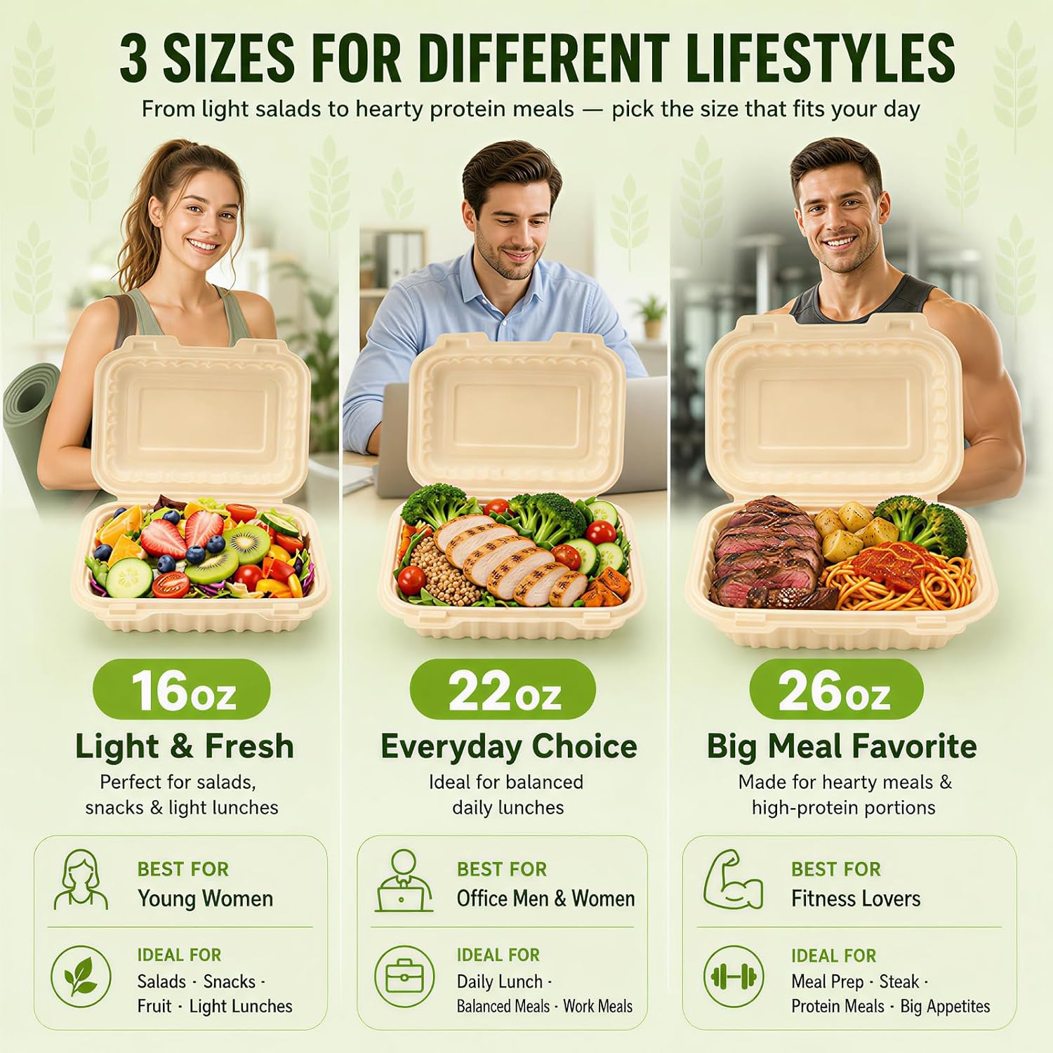 50 عبوة من حاويات الطعام القاب - مراجعة Meal Prep Microwave وسعره