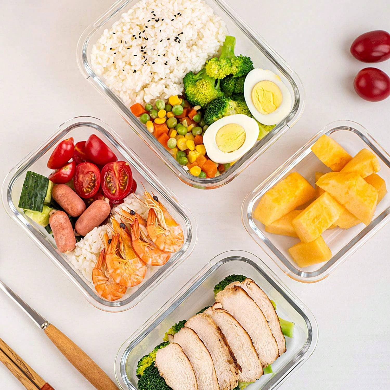 10 حاويات زجاجية لتحضير الوجبا - مراجعة Meal Prep Microwave وسعره