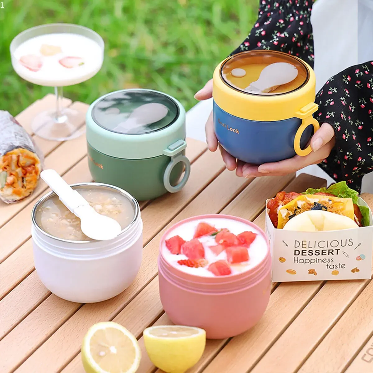 600 مللي/800 مللي أكواب الإفطا - مراجعة Meal Prep Yogurt Containers وسعره