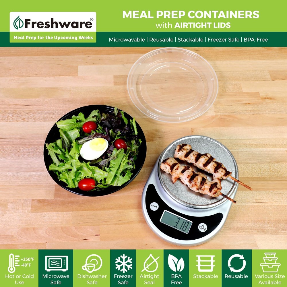 حاويات تحضير الوجبات مع أغطية، - مراجعة Meal Prep Microwave وسعره