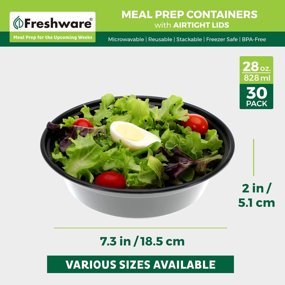 حاويات تحضير الوجبات مع أغطية، - مراجعة Meal Prep Microwave وسعره