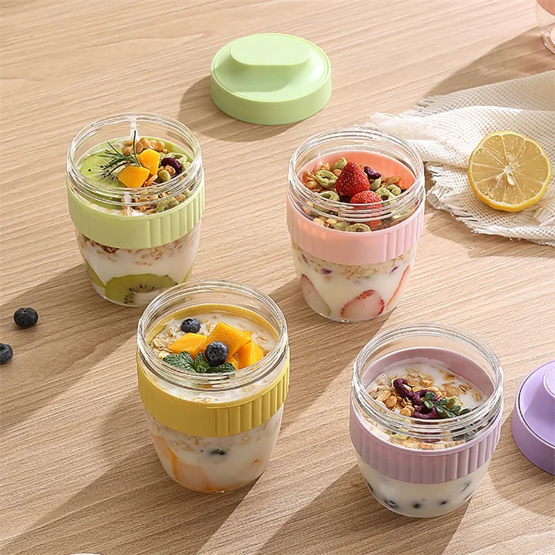 480/570 مللي كوب الإفطار المحم - مراجعة Meal Prep Yogurt Containers وسعره