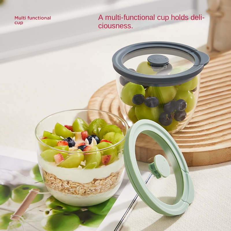 وعاء زجاجي لتخزين الشوفان اللي - مراجعة Meal Prep Yogurt Containers وسعره
