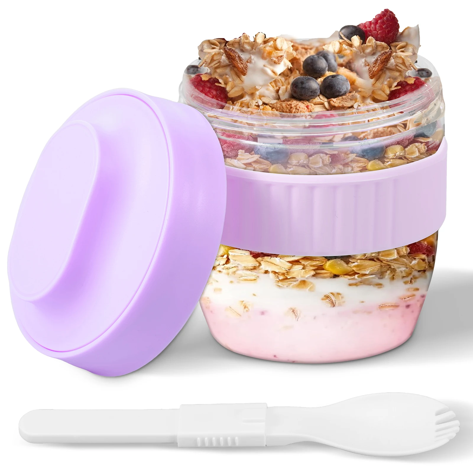 وعاء للشوفان المخفوق مزدوج الط - مراجعة Meal Prep Yogurt Containers وسعره