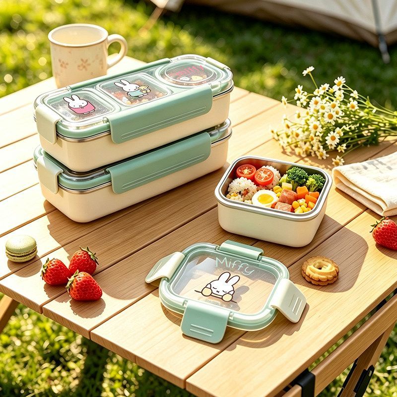علبة غداء ميفي اللطيفة مقسمة،  - مراجعة Meal Prep No Microwave وسعره